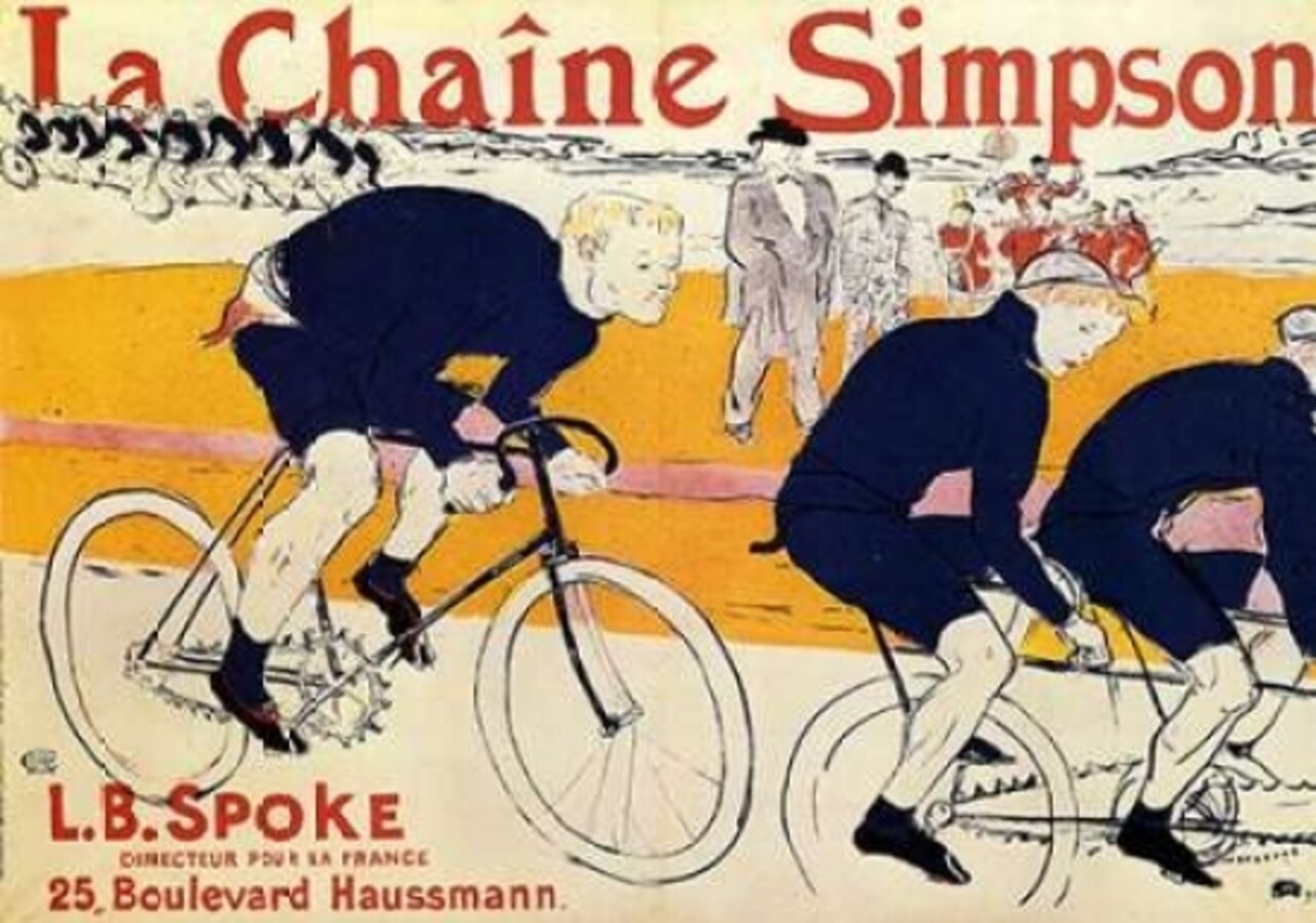 The Simpson Chain Poster Print by Henri Toulouse-Lautrec - Item # VARPDX373469
